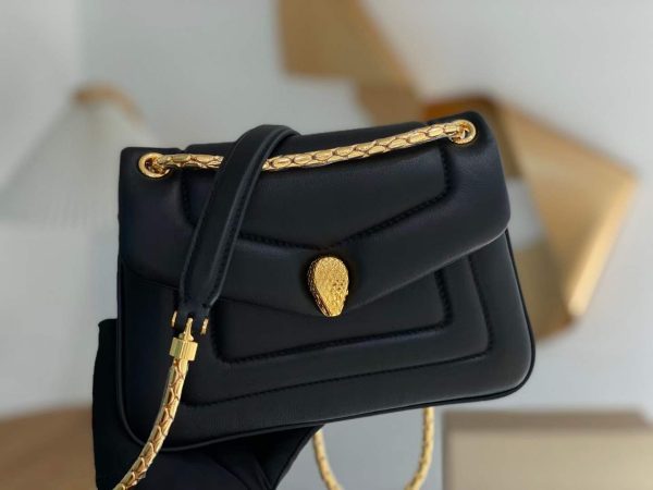 Bvlgari Leather Serpenti Reverse Shoulder Bag - Image 2