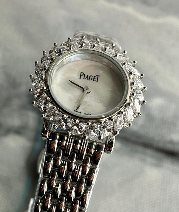 Piaget White Gold Diamond Watch - Image 6