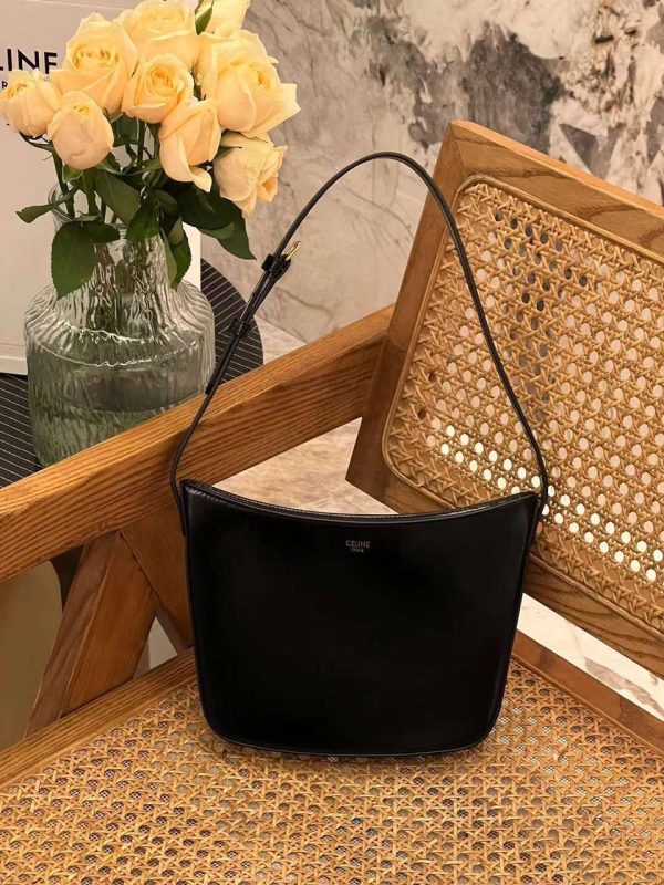 copy celine croque medium bag black