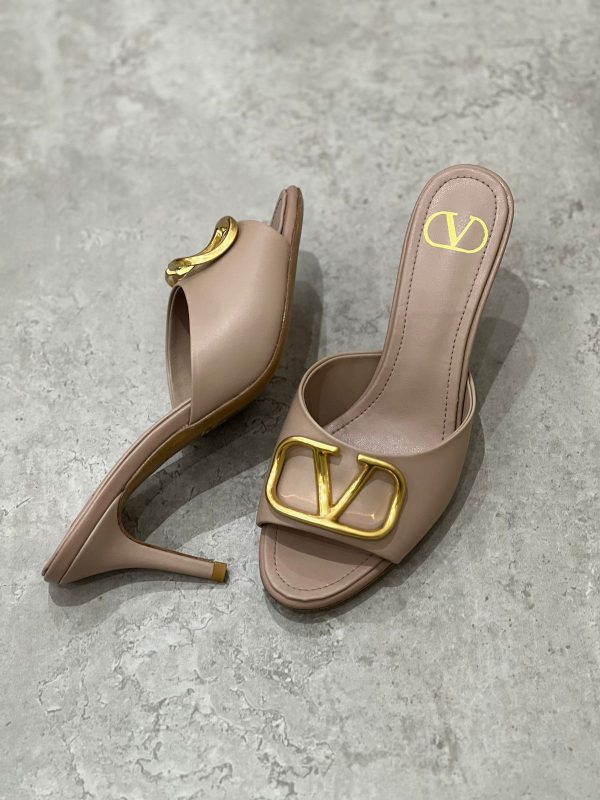 Vanentino Open-Toe Signature Mules - Image 2
