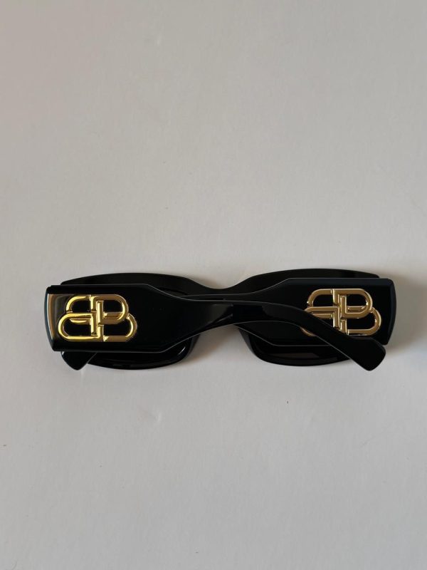 Balenciaga Rectangular Frame BB Sunglasses - Image 3