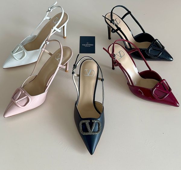 Valentino Garavani Vlogo Signature Slingback Pumps
