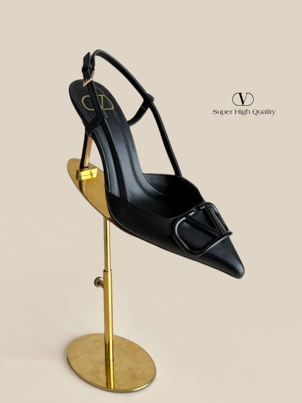 Valentino Garavani Vlogo Signature Slingback Pumps - Image 5