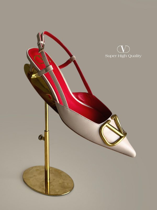 Valentino Garavani Vlogo Signature Slingback Pumps - Image 4
