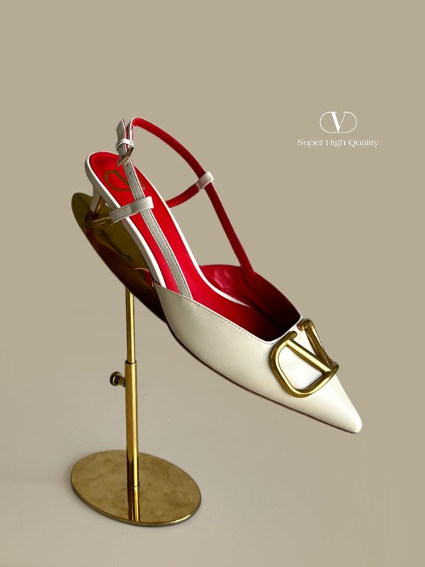 Valentino Garavani Vlogo Signature Slingback Pumps - Image 3