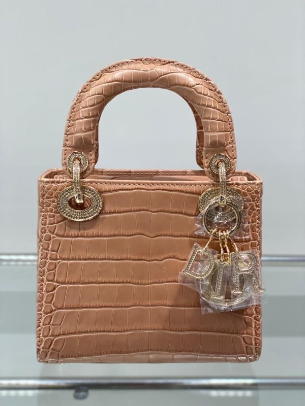 Cristian Dior Lady Dior Crocodile Handbags - Image 16