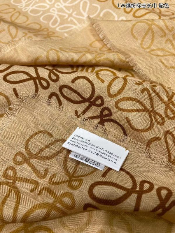 Loewe Anagram Wool & Cashmere Scarf - Image 9