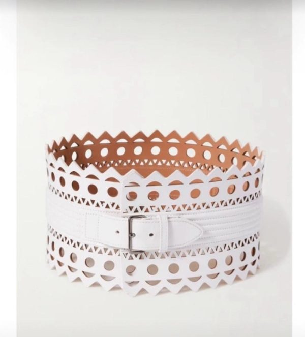 Alaia Reversible Leather Waist Belt - Image 4