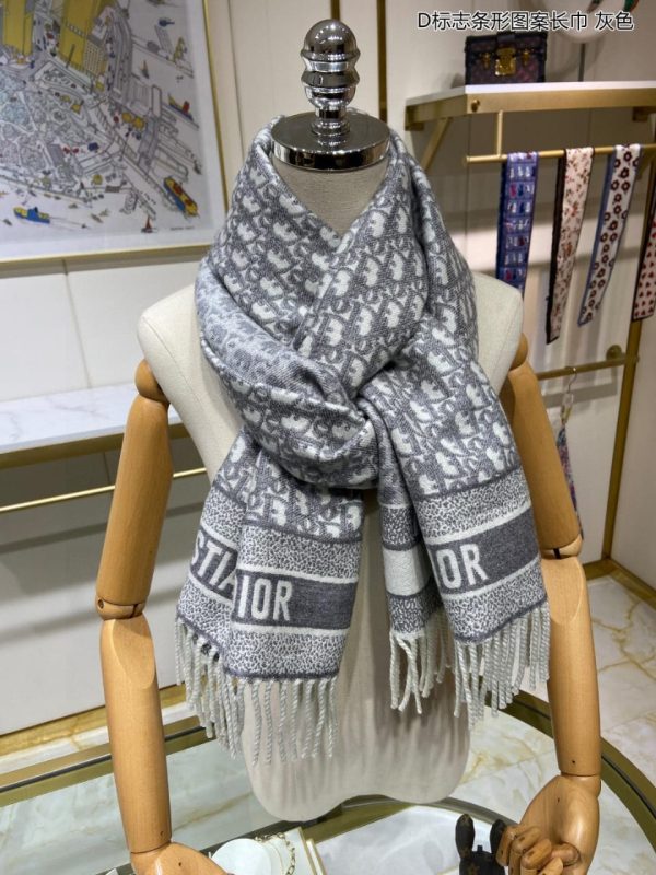 Dior Cashmere Oblique Women Scarf - Image 9