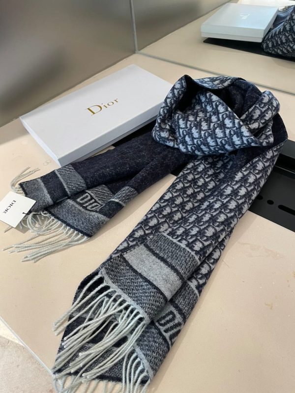 Dior Cashmere Oblique Women Scarf - Image 17
