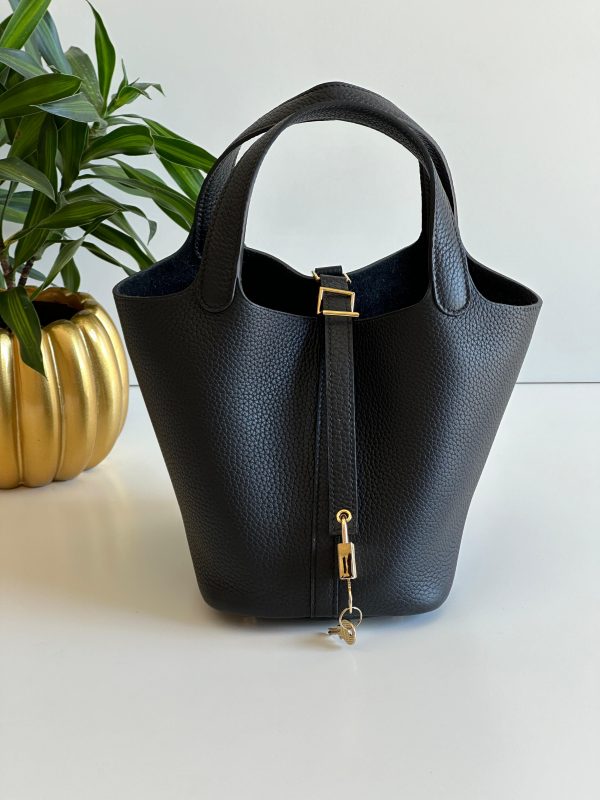 Hermes Picotin Leather ToTe - Image 12