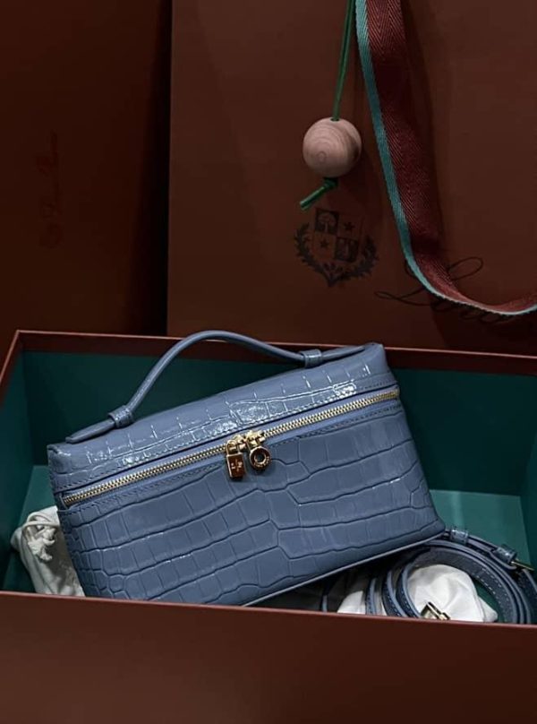 Loro Piana Extra Pocket 19 Alligator Leather Bag - Image 9