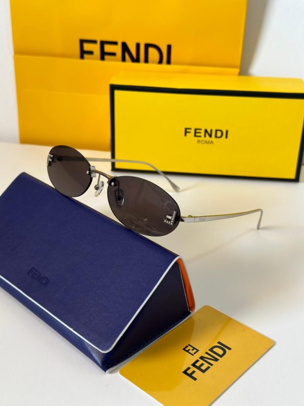 Fendi First Crystal Sunglasses For Women - Image 4