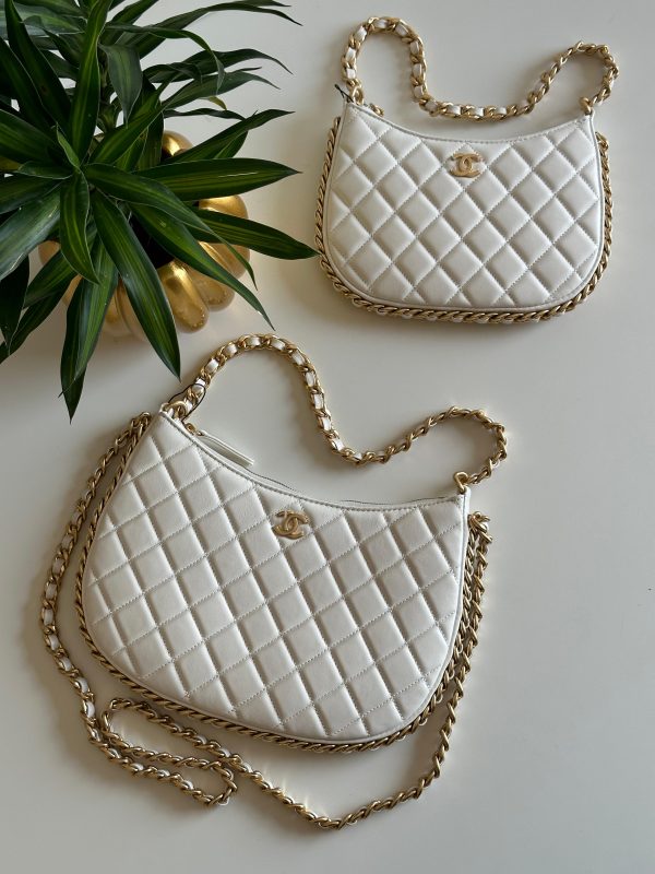 Chanel Shiny Moon Hobo Shoulder Bag - Image 2