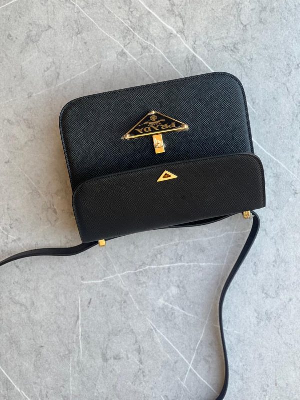 Prada Embleme Leather Shoulder Bag - Image 2
