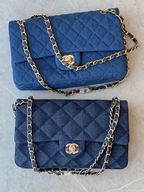 Chanel Flap Classic Denim Blue Bag - Image 2