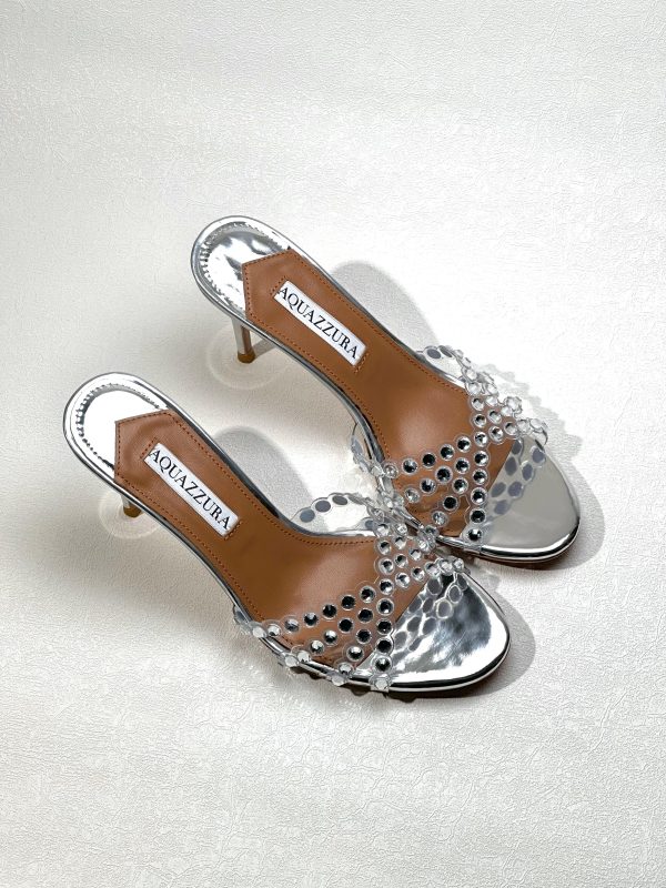Aquazzura Tequila Crystal Embellished Sandals - Image 9