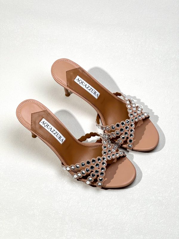 Aquazzura Tequila Crystal Embellished Sandals - Image 8