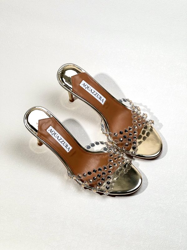 Aquazzura Tequila Crystal Embellished Sandals - Image 7