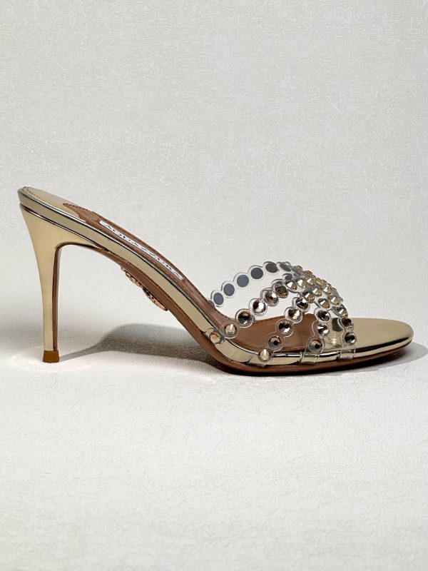 Aquazzura Tequila Crystal Embellished Sandals - Image 2