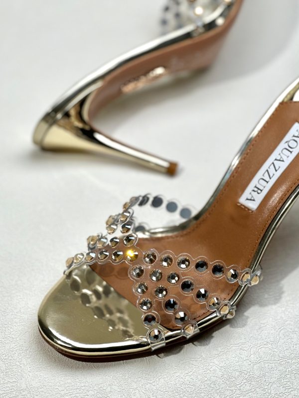 Aquazzura Tequila Crystal Embellished Sandals - Image 5