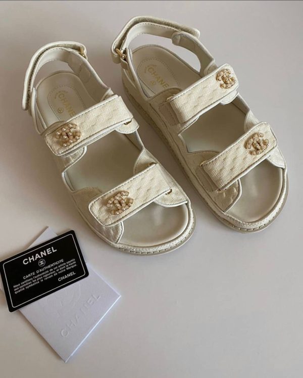 Chanel Chrystal Dad Sandals - Image 3