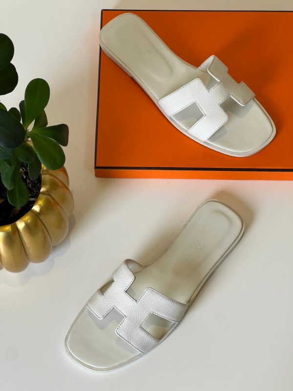 Hermes Epsom Oran Sandals - Image 2
