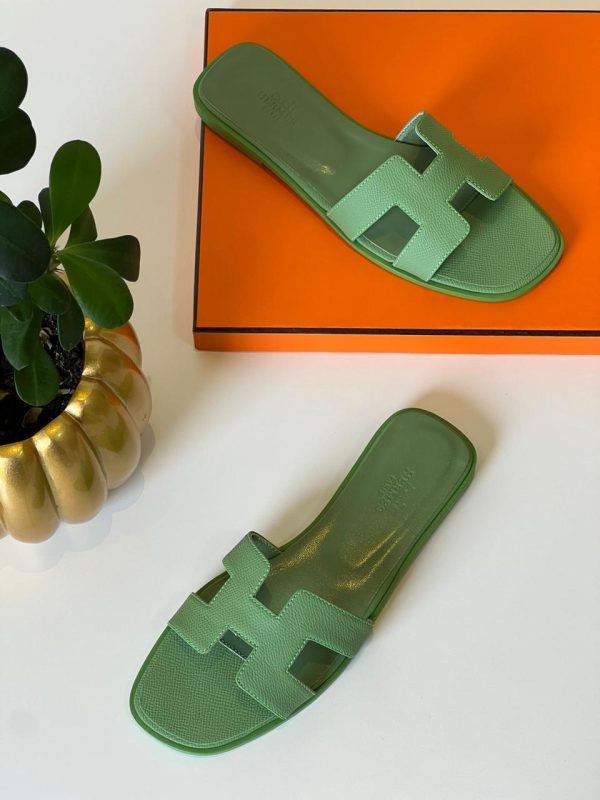 Hermes Epsom Oran Sandals - Image 5