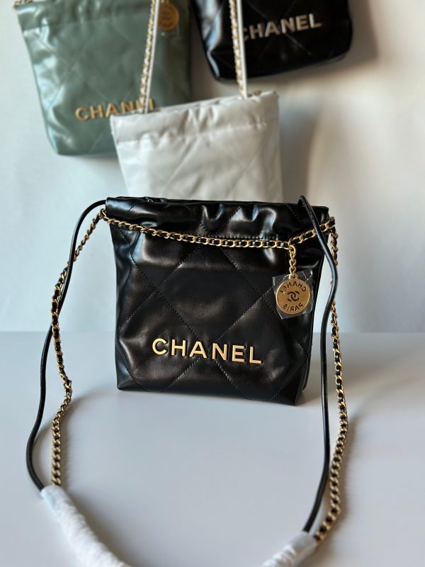 Chanel 22 Leather Mini Handbag - Image 2