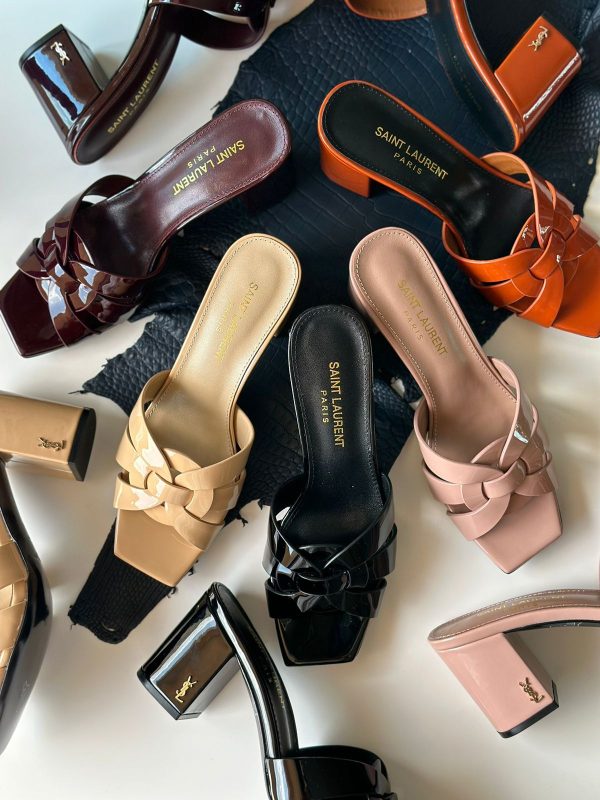 Saint Laurent Mules Tribute Heels
