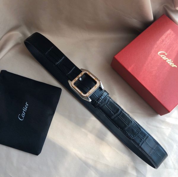 Cartier Santos De Leather Belt