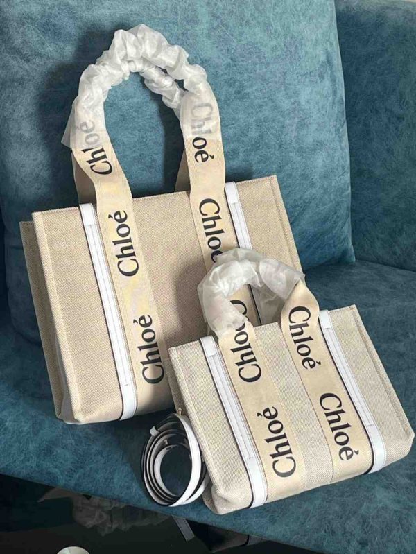 Chloe Medium Woody Tote Bag - Image 3