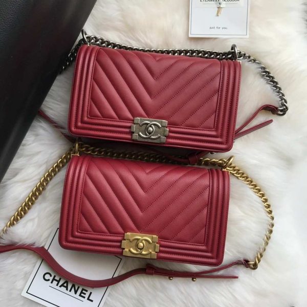 Chanel Medium Chevron Boy Bag - Image 5