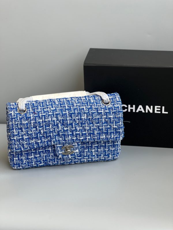 Chanel Classic Double Flap Quilted Tweed - Image 6