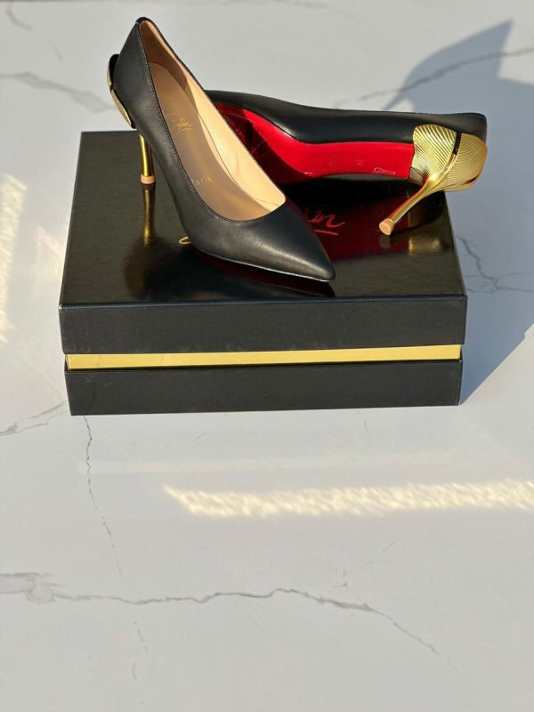 Christian Louboutin Sleek Leather Pumps - Image 4