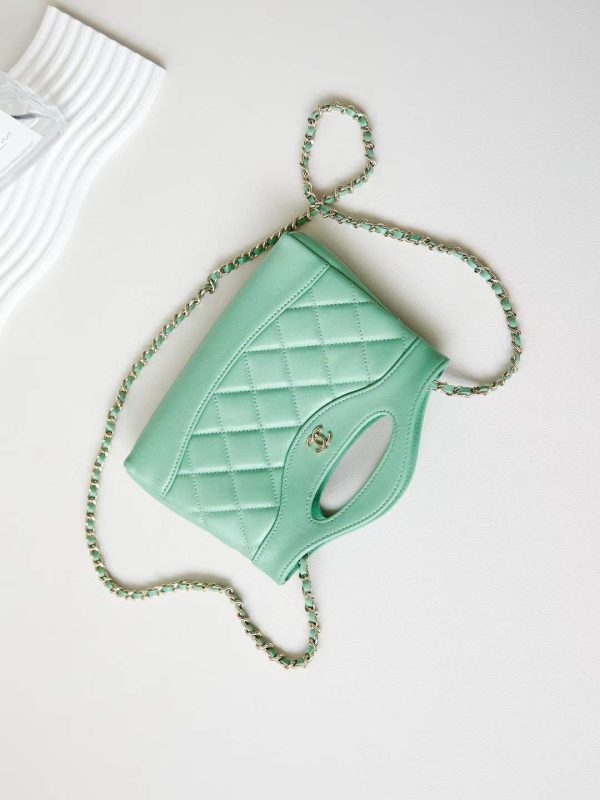 Chanel Nano 31 Clutch with Chain in 24P - Image 10