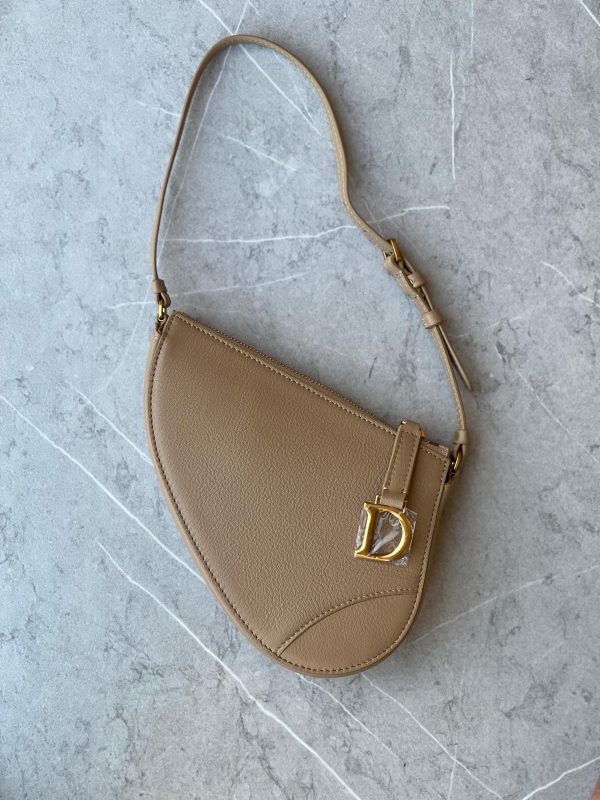 Christian Dior Leather Triple Zip Saddle Bag - Image 2