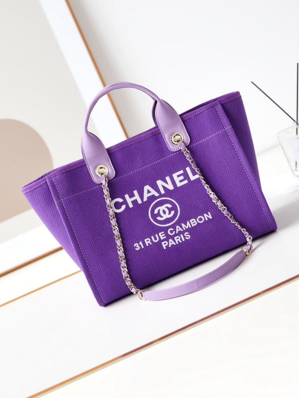 Chanel Medium Deauville Shopping Bag - Image 2