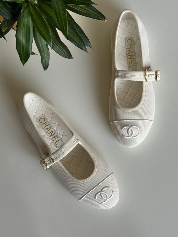 Chanel Flat Lambskin Mary Janes - Image 4