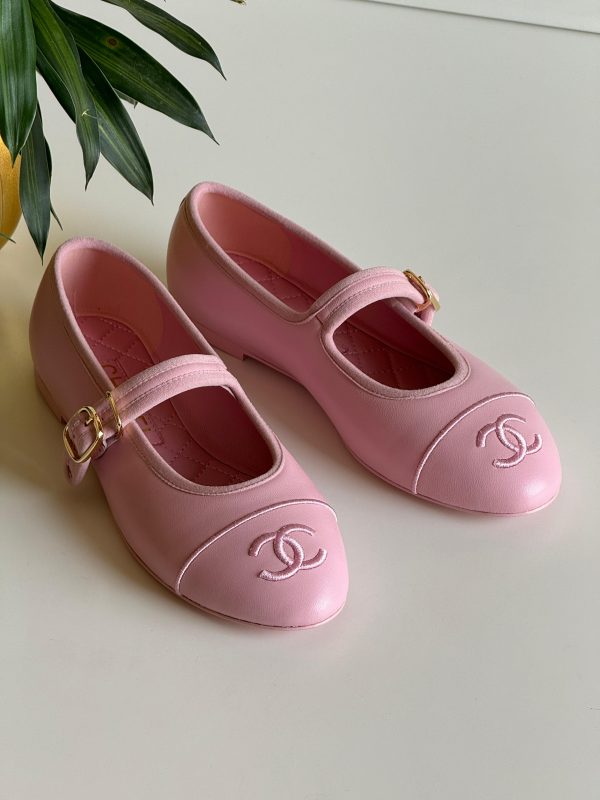 Chanel Flat Lambskin Mary Janes - Image 6
