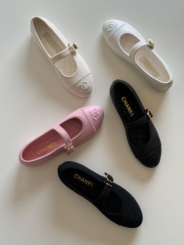 Chanel Flat Lambskin Mary Janes
