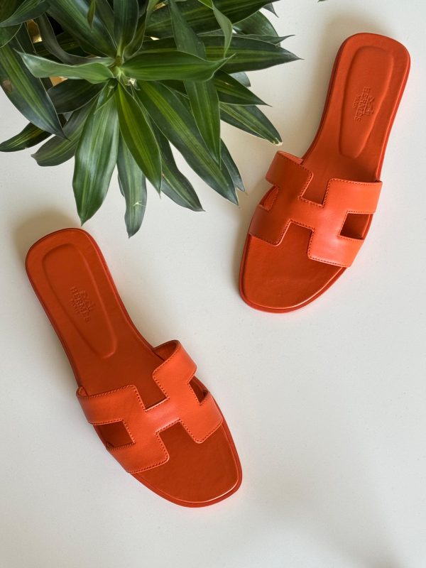 Hermes Oran Epsom Sandals For Women - Image 2