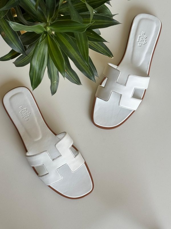 Hermes Oran Epsom Sandals For Women - Image 4