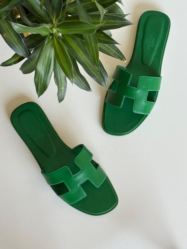 Hermes Oran Epsom Sandals For Women - Image 7