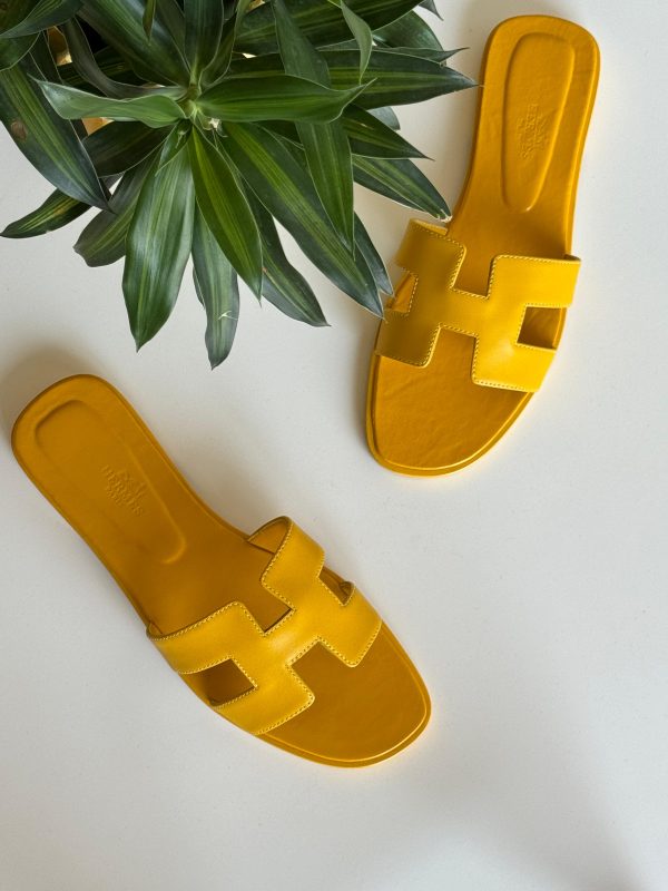 Hermes Oran Epsom Sandals For Women