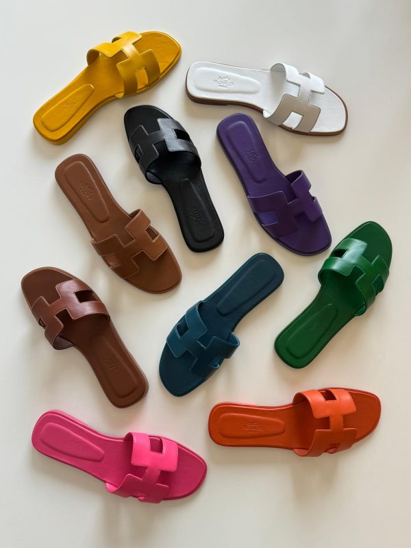 Hermes Oran Epsom Sandals For Women - Image 10