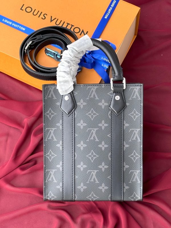 Louis Vuitton Sac Plat Monogram Eclipse Top Handle Bag
