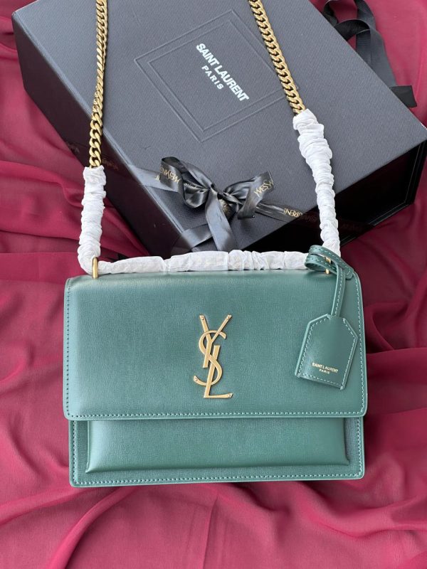 YSL Sunset Monogram Leather Shoulder Bag - Image 2