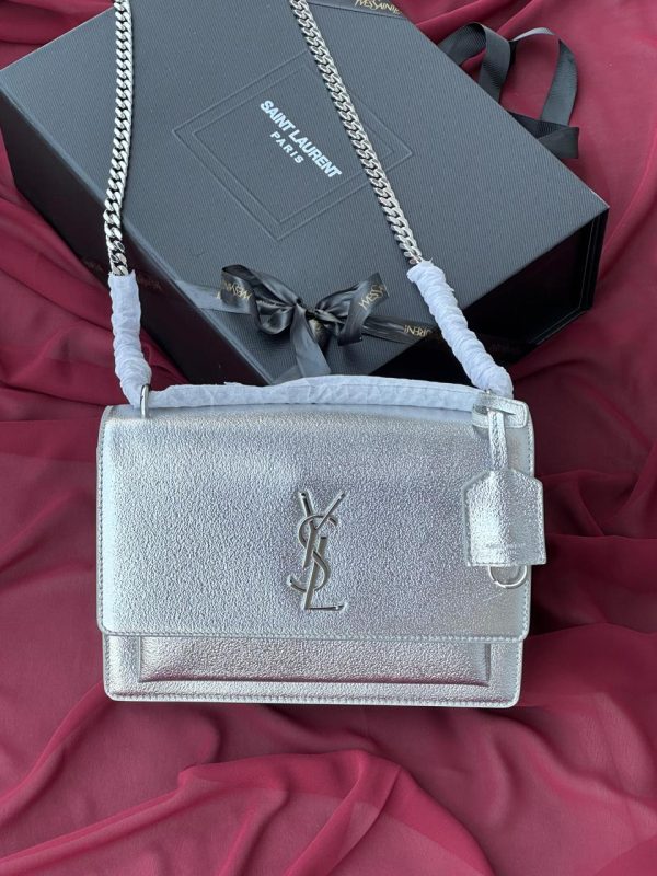 YSL Sunset Monogram Leather Shoulder Bag