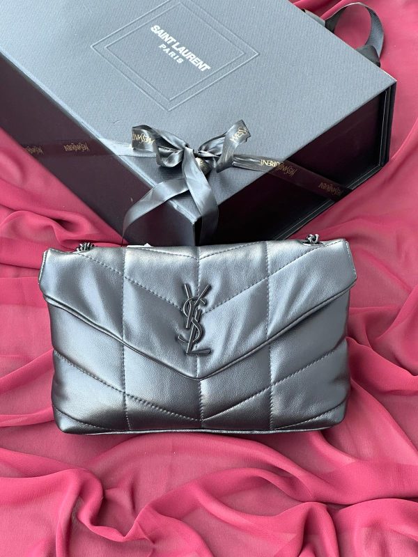 YSL Loulou Puffer Leather Crossbody Bag - Image 6